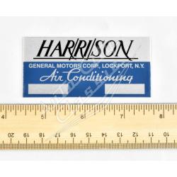 58 Chevrolet Harrison Air Conditioning Tag 