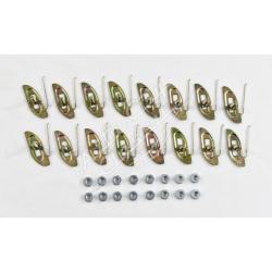 58 Chevrolet Biscayne 4 Door Sedan Side Molding Clip Set
