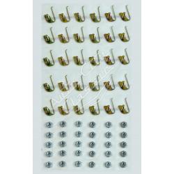 58 Chevrolet Del Ray 2 Door Sedan Side Molding Clip Set