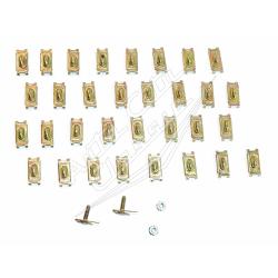 58 Chevrolet Bel Air 2 Door Hardtop Side Molding Clip Set 