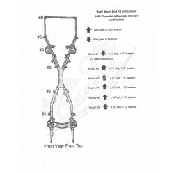 58 Chevrolet Bel Air and Impala Convertible and Hardtop Body Bolt Kit