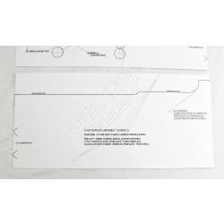 58 Chevrolet Passenger Cars Rear Antenna Template