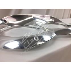 58 Chevrolet Passenger Cars Chrome Headlight Bezel Trim Panels