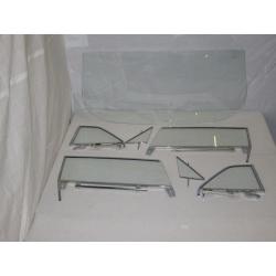 1963-1964 Buick / Chevrolet / Oldsmobile / Pontiac Convertible Windshield and Assembled Side Set 6364CONWSSA