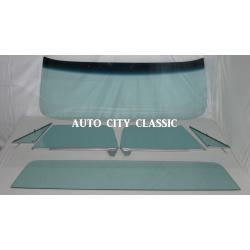 67-1972 Chevrolet / GMC Pickup Complete Flush Mount Glass Package Assembled Side Glass Set Large Back Glass CG-CVY-67-72-PU-B-NM-SSA