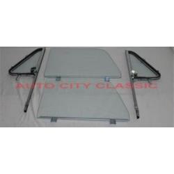1964-1966 Chevrolet / GMC Pickup Assembled Side Glass Set w/ Post 6466SSAP