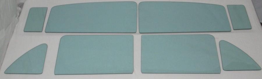 1950-1951 Ford Fordor Side Glass Set with Stationary Vent SS-F-50-51-4H-SV