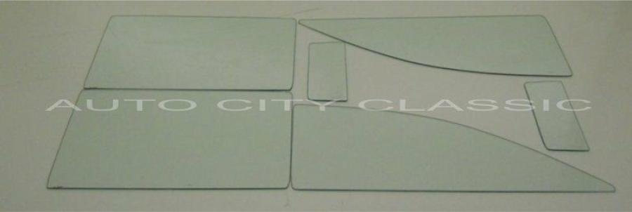 1955-1956 Ford 2 Door Sedan Business 70D Side Glass Set SS-F-55-56-2S