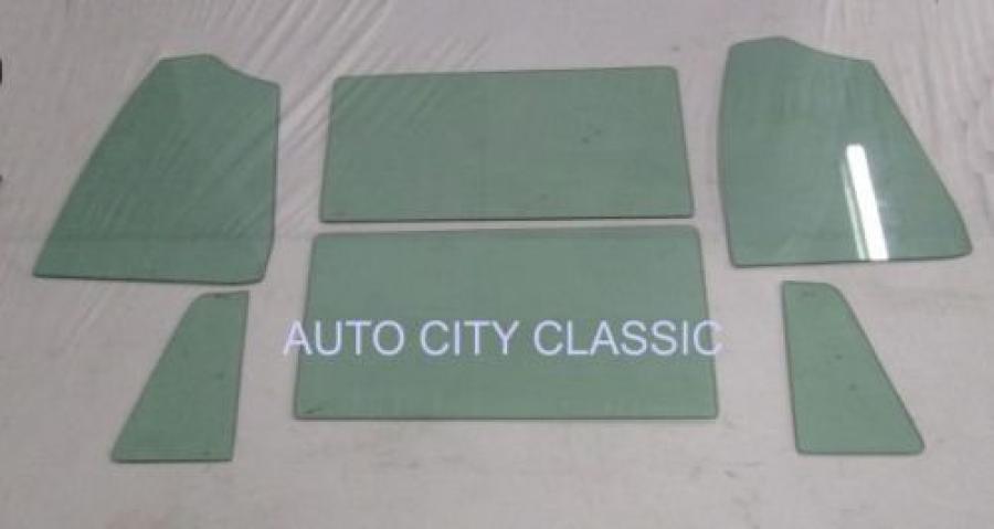 1959 Ford 2 Door Business Coupe 64G Side Glass Set 59CPESS
