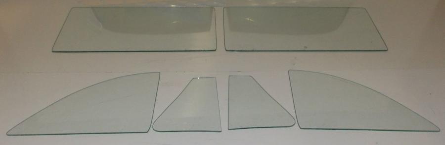 1952-1954 Ford Convertible and 2 Door Hardtop Side Glass Set 5254FORDSS
