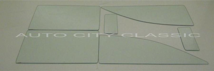 1956 Ford Victoria 2 Door Hardtop 6 piece Side Glass Set F56SV2H