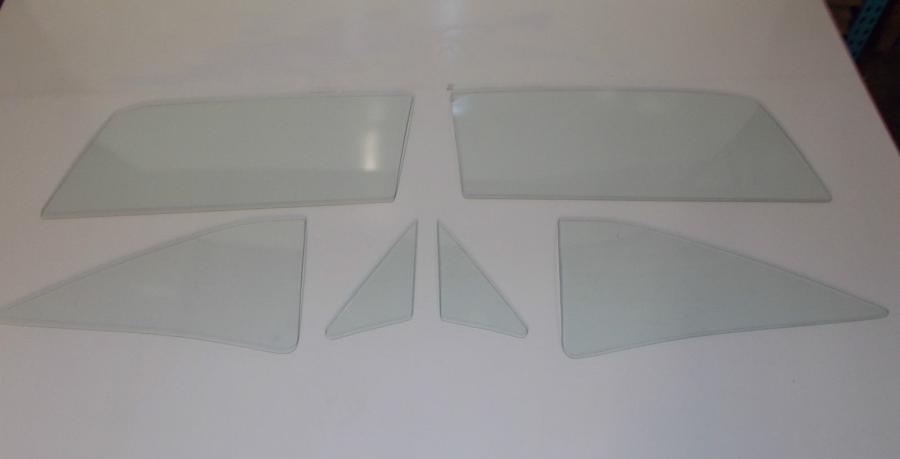 1966-1967 Ford Fairlane / Mercury Comet 2 Door Hardtop Side Glass Set 6667HTSS