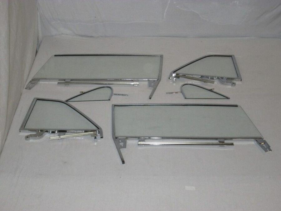 1961-1962 Cadillac Convertible Assembled Side Glass Set SSA-CAD-61-62-CV