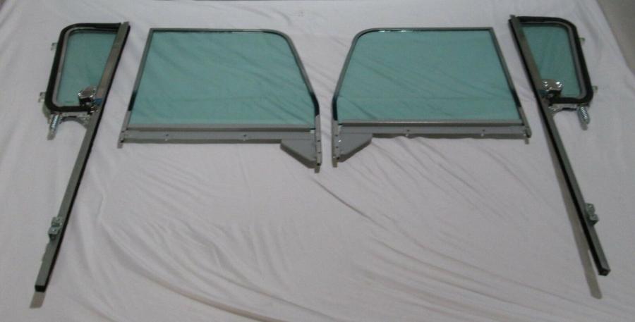 1960-1963 Chevrolet / GMC Cab, Panel and Suburban Post Assembled Side Glass Set SSAP-CVY-60-63-PU
