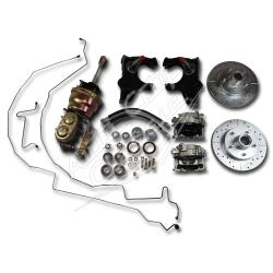 1955-1957 Chevrolet Passenger Cars 2" Drop Spindles Complete Front Disc Brake Kit