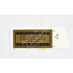 1958 Chevrolet Crank Case Breather Decal