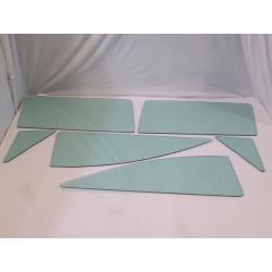 1963 Ford Galaxie 2 Door Sedan  62A, 62B, 62E Side Glass Set 63GAL2SEDSS