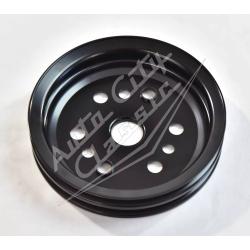1958-1964 Chevrolet Passenger Cars Black Power Steering Dual Crankshaft Pulley PSP-PUL-58-64-CVY-DUAL