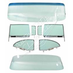 1955-1956 Chevrolet / Pontiac 2 Door Hardtop Complete Glass Package w/ Assembled Side Set CG-CP-55-56-2H-SSA