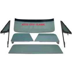 1967-1972 Chevrolet / GMC Pickup Complete Glass Package Post Assembled Side Glass Small Back CG-CVY-67-72-PU-A-SSAP