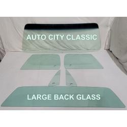 1976-1979 Chevrolet / GMC Pickup Complete Glass Package Large Back Glass CG-CVY-76-79-PU-LG