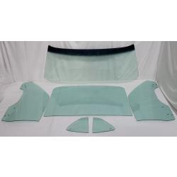 1969-1970 Ford Mustang 2 Door Hardtop Fastback Complete Glass Package (10/69-1970) CGF-69-70-MSTG-FB-BOLT