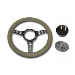 3 Spoke Tan Flat Steering Wheel Kit SC1434R/S