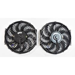 12" Dual Black Electric Radiator Fan- 2600CFM SHFAN-12-B