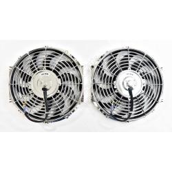 12" Dual Chrome Electric Radiator Fan- 2600CFM SHFAN-12-C