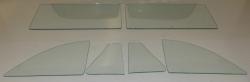 1949-1951 Ford Club Coupe Side Glass Set with Flipper Quarter SS-F-49-51-CP-CLUB