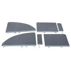 1955-1957 Chevrolet / Pontiac 2 Door Sedan Assembled Side Glass Set SSA-5557CV2S210