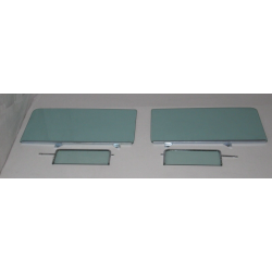 1955-1957 Chevrolet / Pontiac 2 Door Wagon Assembled 4 Piece Side Glass Set and Rear Quarters 5557AFS210W6P