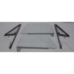 1967-1972 Chevrolet / GMC Pickup and Utility 4 Piece Post Assembled Side Glass Set SSAP-CVY-67-72-PU