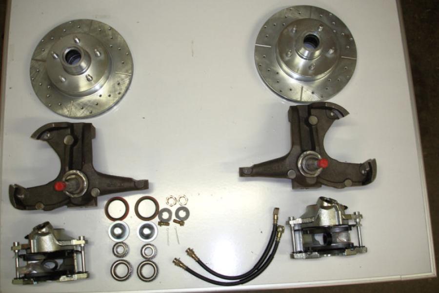 1971-1972 C10 Chevy GMC Truck 2.5" Drop Spindle Brake Kit 7172D5