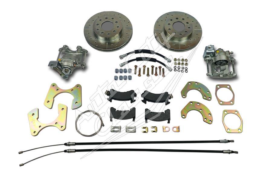 Ford 9" New Large Bearing Rear Disc Brake Conversion Wheel Kit